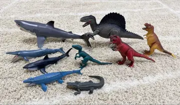 공룡과 상어 피규어 세트 9개