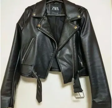 ZARA 블랙 가죽 라이더 자켓 S 사이즈 주말 가격 인하
