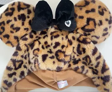 디즈니 미니 레오파드 무늬 팬 캡