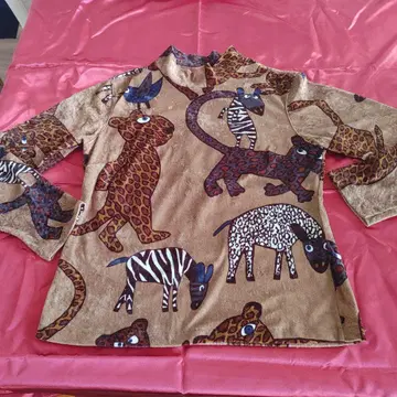 SALE 동물 패턴 긴팔 상의
