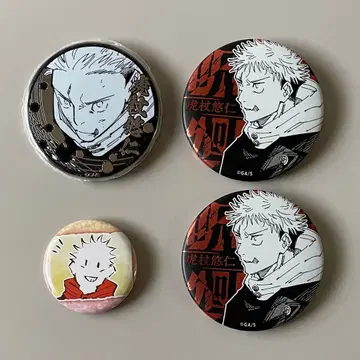 주술회전 이타도리 유우지 실버 캔뱃지 데컬렉션 캔뱃지 코레칸 푸치