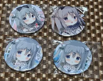 아마이로 쇼콜라타 유키무라 치에리 캬베츠 소프트 캔뱃지 4개 세트