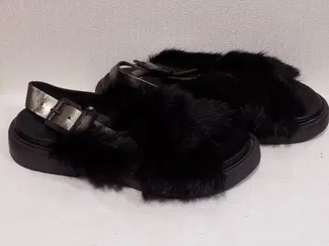 ANTICHI ROMANI 퍼 샌들 37 이탈리아제 핸드메이드