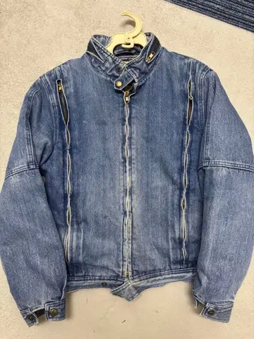 데님 자켓 짧은 기장