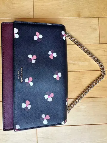 kate spade 꽃무늬 숄더백 버건디