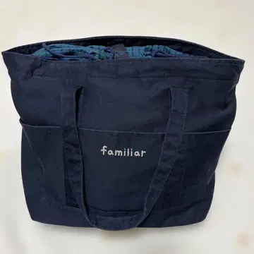 familiar 네이비 토트백