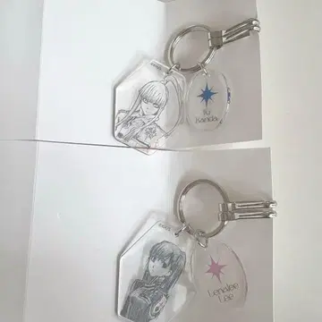 D.Gray-Man 칸다 리나리 클리어 베이스 키링