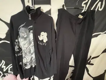 GALFY 개와 무사의 그래픽 저지 빈티지