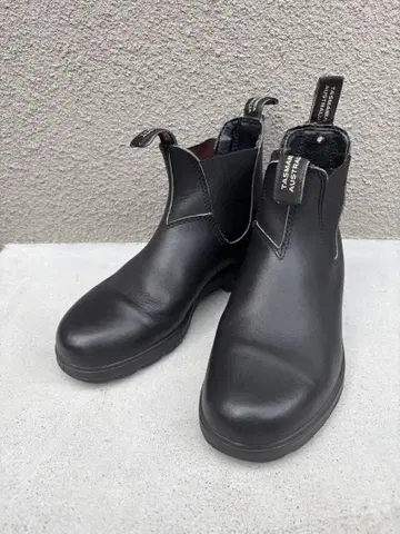 Blundstone 블런드스톤 블랙 6 사이드 고어 부츠 정크