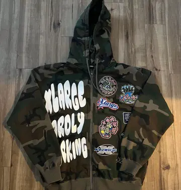 x-large 지퍼 후드티 M 사이즈