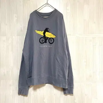 [ HELLO CALIF ] 오버 사이즈 프린트 트레이닝복 자수 로고 L