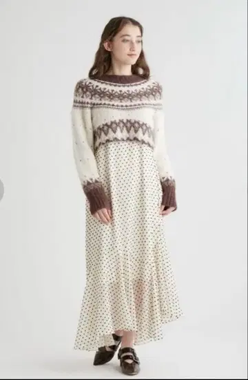 FurFur 노르딕 니트 원피스 새상품급