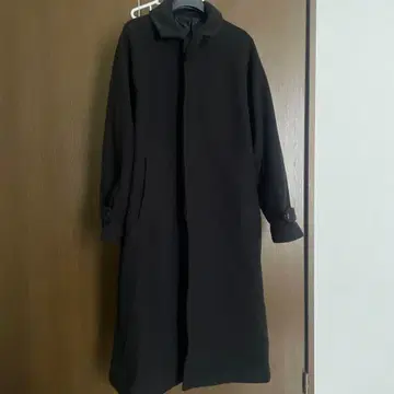 센스 오브 플레이스 롱 코트 블랙 24aw