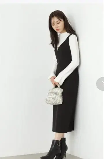 프로포션 바디 드레싱 비트 타이트 롱 점프 스커트