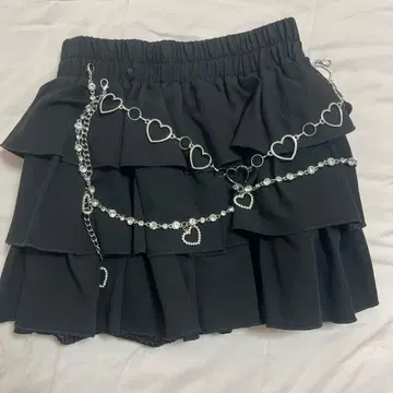 팔엘피 Pal elfy 2단 체인 달린 캉캉 스커트