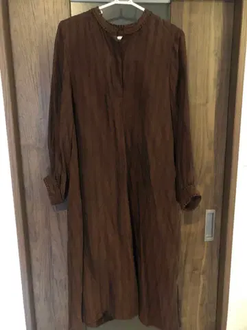 MILKFED. 브라운 스트라이프 원피스