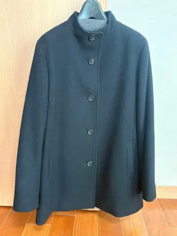 숏 비버 보틀넥 코트