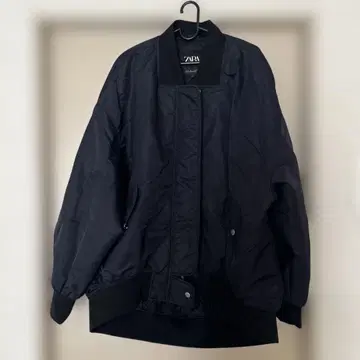 ZARA 블랙 MA-1 자켓 L