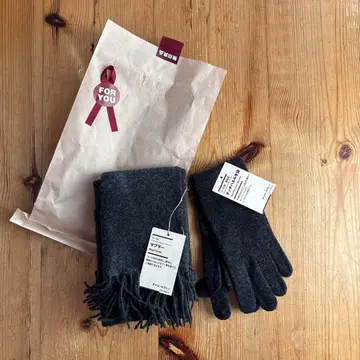 무인양품 머플러 장갑