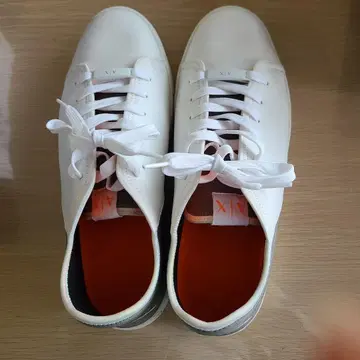 아르마니 익스체인지 보존 박스 포함 로고 스니커즈 화이트 28cm