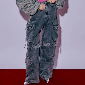 MAISON SPECIAL 로우웨스트 카고 데님