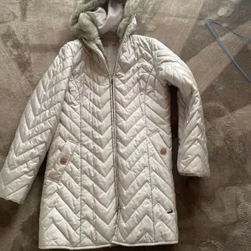 CROCODILE 화이트 다운 코트 M 사이즈