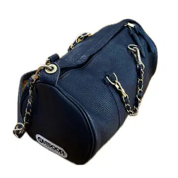 론 헤르만 별주 2WAY 가죽 보스턴 백 네이비