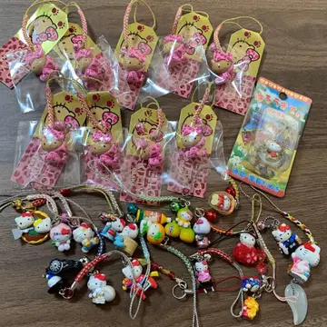 헬로키티 끈 장식 지역 한정 묶음 판매 레오파드 무늬 키티 일광화상 키티