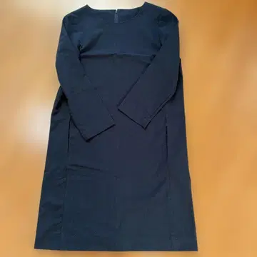 무인양품 블랙 긴팔 7부 기장 무릎 기장 원피스 L 블랙