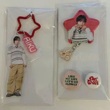 nctwish 리쿠 아크릴 키링 캔 배지 세트