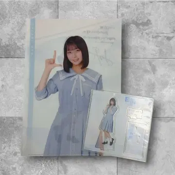 히나타자카46 로손 제일복권 아크릴 스탠드 클리어 파일 오노 마나미