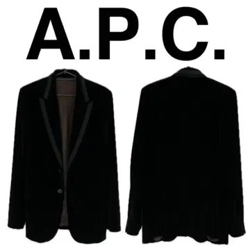 거의 미사용품 APC 벨벳 턱시도 자켓 XS (일본 M 상당)