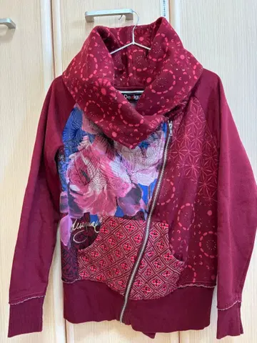 Desigual 자켓 M 빨간색 와인 레드