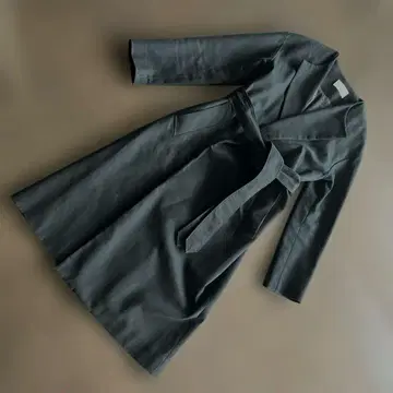 에스트네이션 랩 코트 허리 벨트 포함 블랙 36