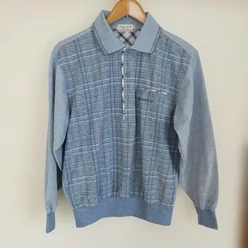 [ 미사용 새상품 ] ZEALZIP 체크 무늬 피케 셔츠 S