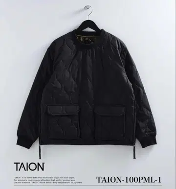 [ 남녀 공용 ] TAION 밀리터리 다운 풀오버 블랙 XL