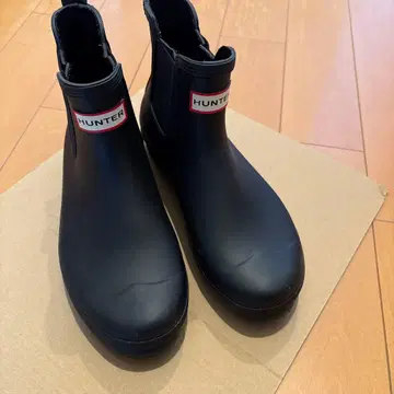 HUNTER 레인부츠 사이드 고어 방수 25.5cm