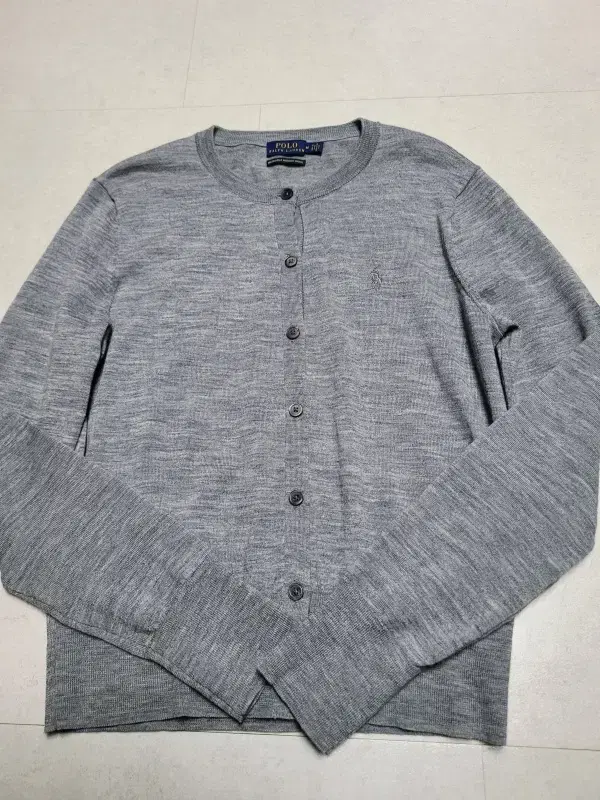 Polo Ralph Lauren Grey Merino Wool Women's Cardigan Pol1220/d