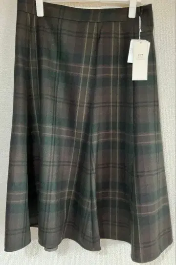 23구 23KU 체크 스커트 택 포함 새상품 안감 포함