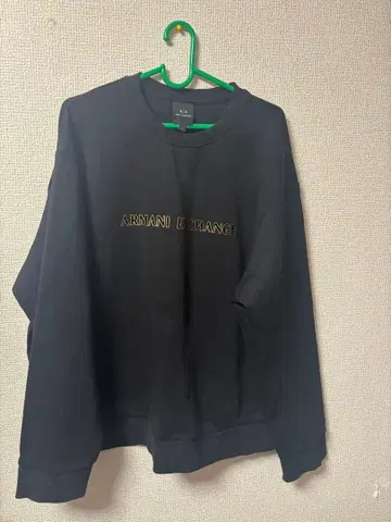 Armani Exchange 블랙 맨투맨 아르마니 AlX