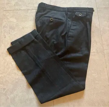 주말 할인 다크 그레이 빨간색 스트라이프 슬랙스 46