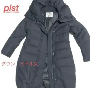 [ 미들 기장 ] PLST 다크 그레이 다운 코트 0