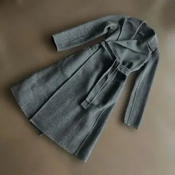 Theory*캐시미어 100% 다크 그레이 롱 코트 NY 구매