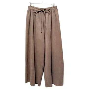 CPCM 플리츠 와이드 팬츠 허리밴딩 루즈핏 컷오프