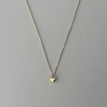 하트 모양 참 목걸이 10k 금 주얼리 비금속