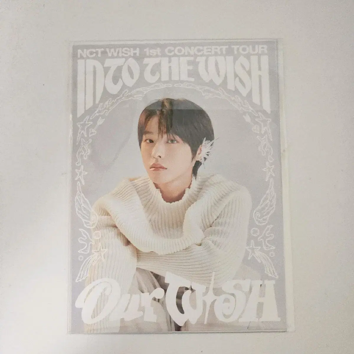 NCT WISH Lovey Dovey Live Viewing pre-order benefit Riku poster postcard