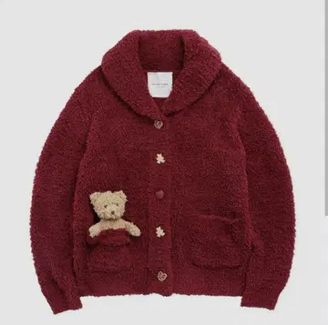 젤라또피케 테디베어 포켓 부착 가디건