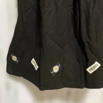 핑크하우스 오버롤 스커트 원피스 와펜 면 린넨 블랙 컬러 계열