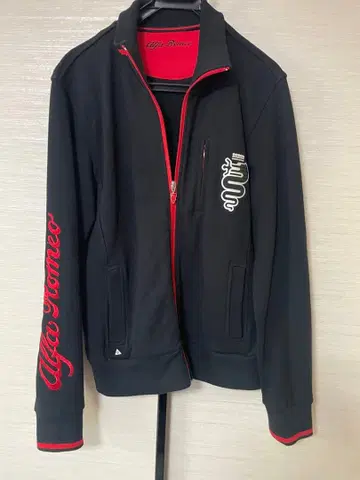 Alfa Romeo 집업 자켓 블랙/빨간색