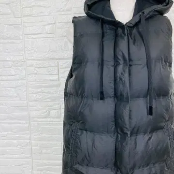 자라 다운 베스트 롱 기장 후드 부착 XS 블랙 [ 1943 39 ]